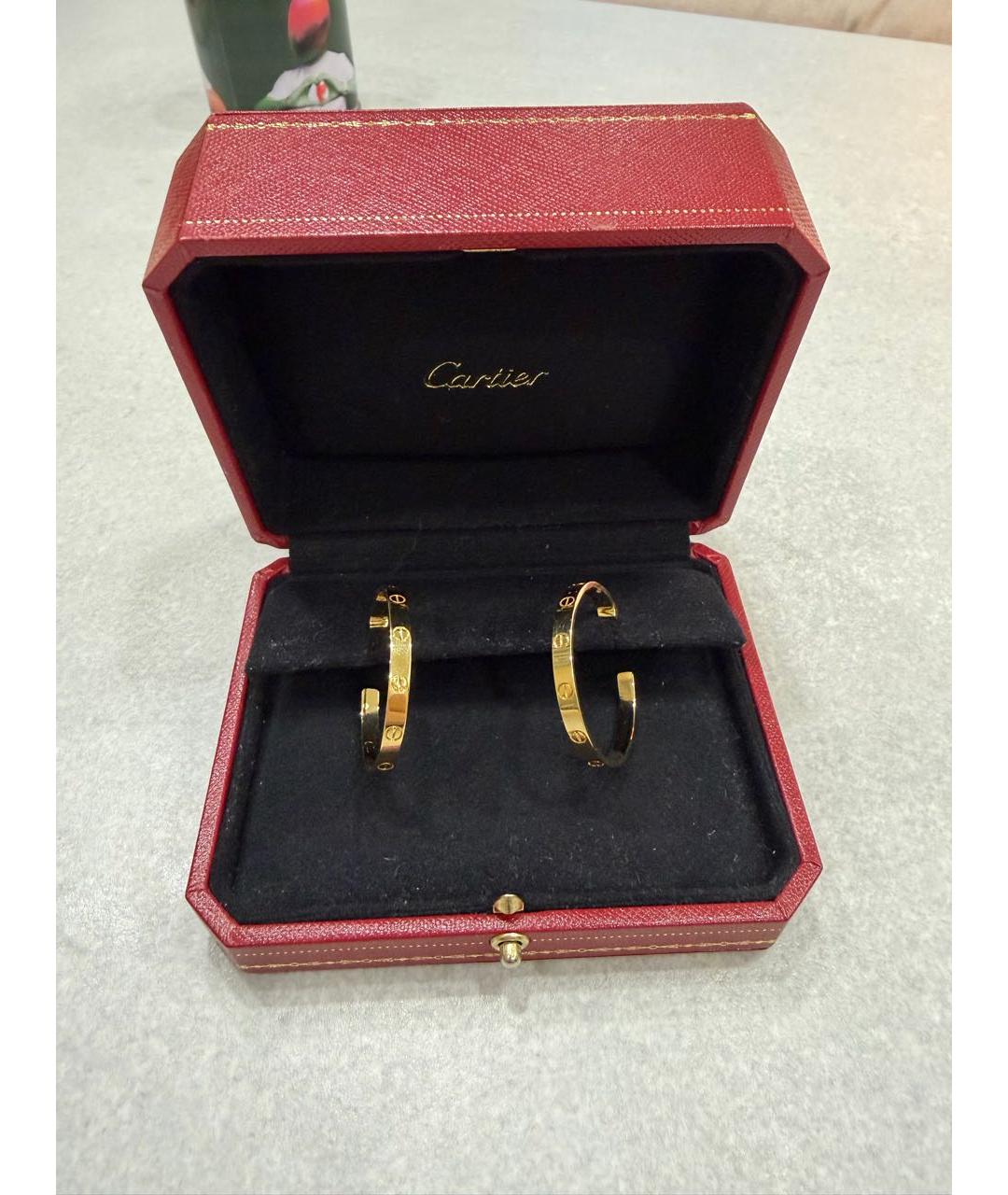 CARTIER Золотые серьги из желтого золота, фото 6