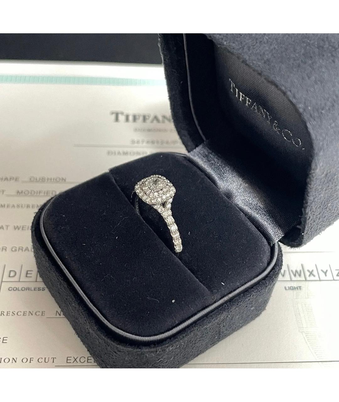 TIFFANY&CO Серебряное платиновое кольцо, фото 6