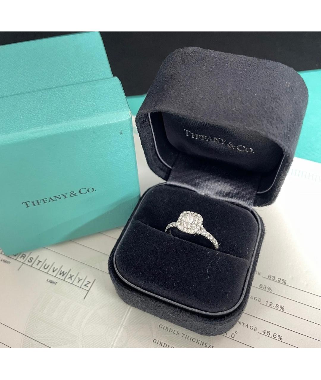 TIFFANY&CO Серебряное платиновое кольцо, фото 3