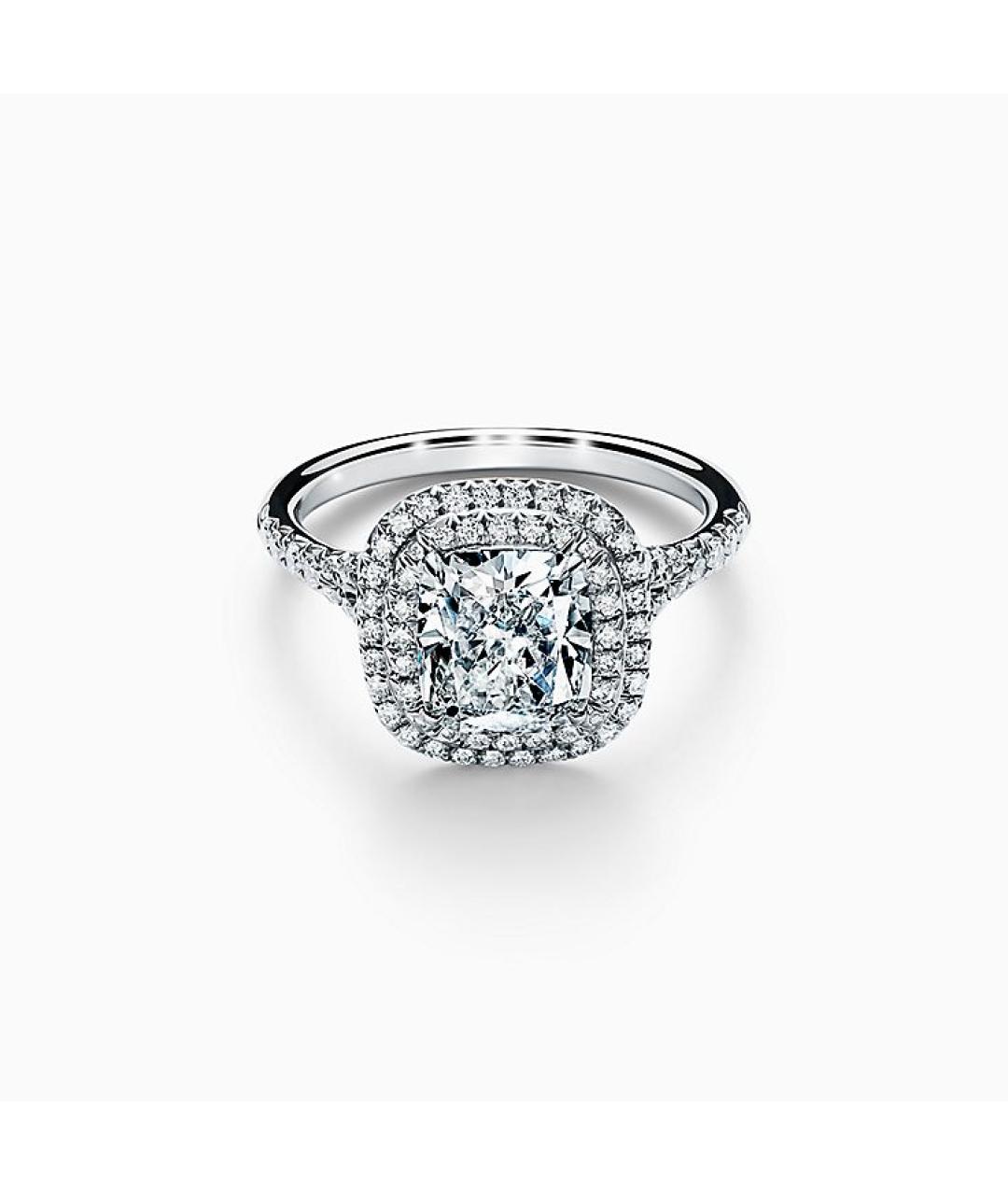 TIFFANY&CO Серебряное платиновое кольцо, фото 9