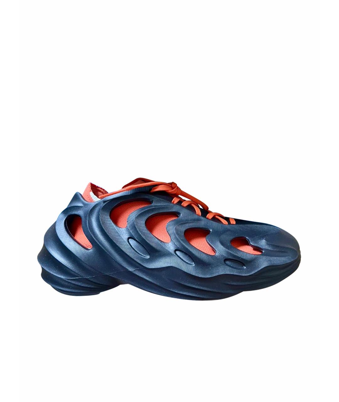 ADIDAS Черные резиновые низкие кроссовки / кеды, фото 1