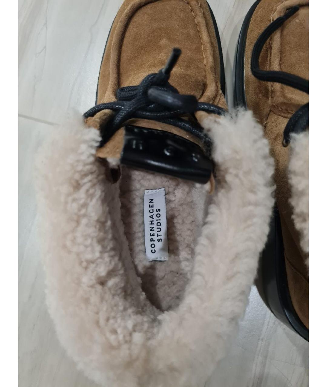 COPENHAGEN Горчичные замшевые ботинки, фото 4