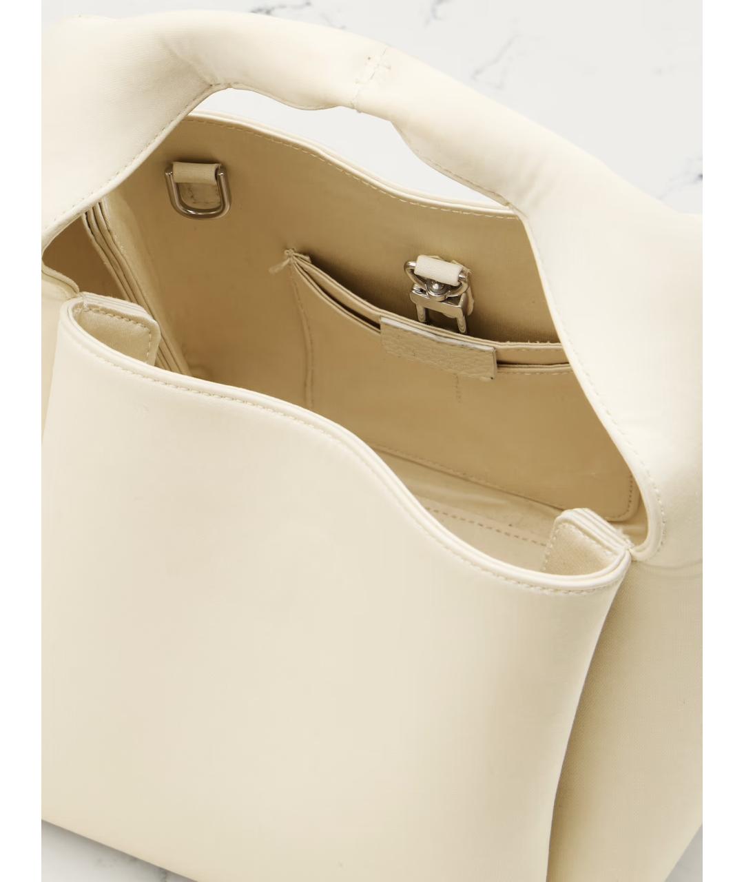 TOTEME Бежевая тканевая сумка через плечо, фото 5