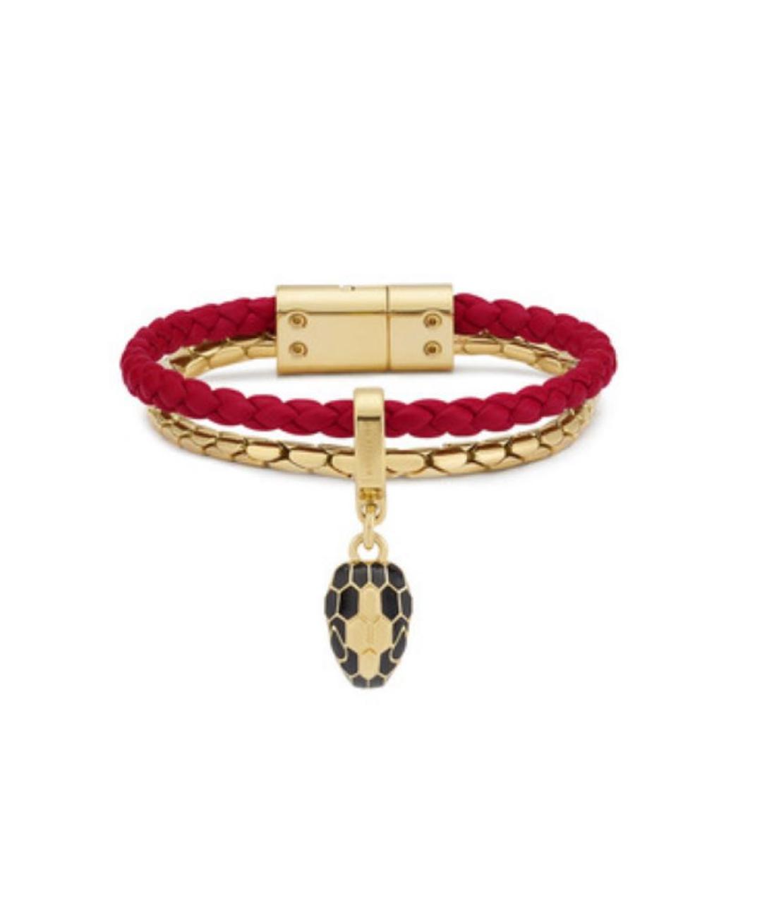 BVLGARI Бордовый латунный браслет, фото 1