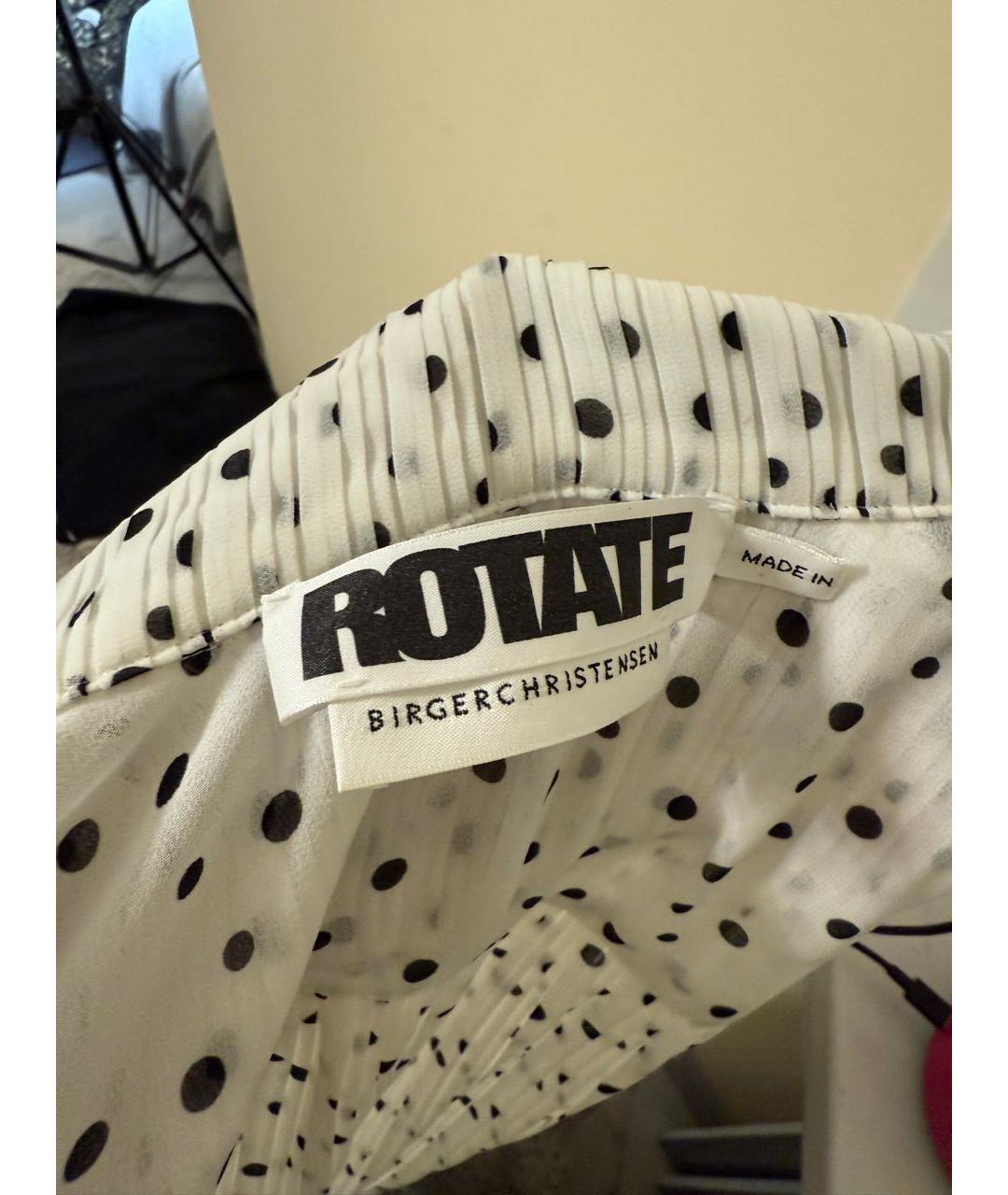 ROTATE Белое повседневное платье, фото 5