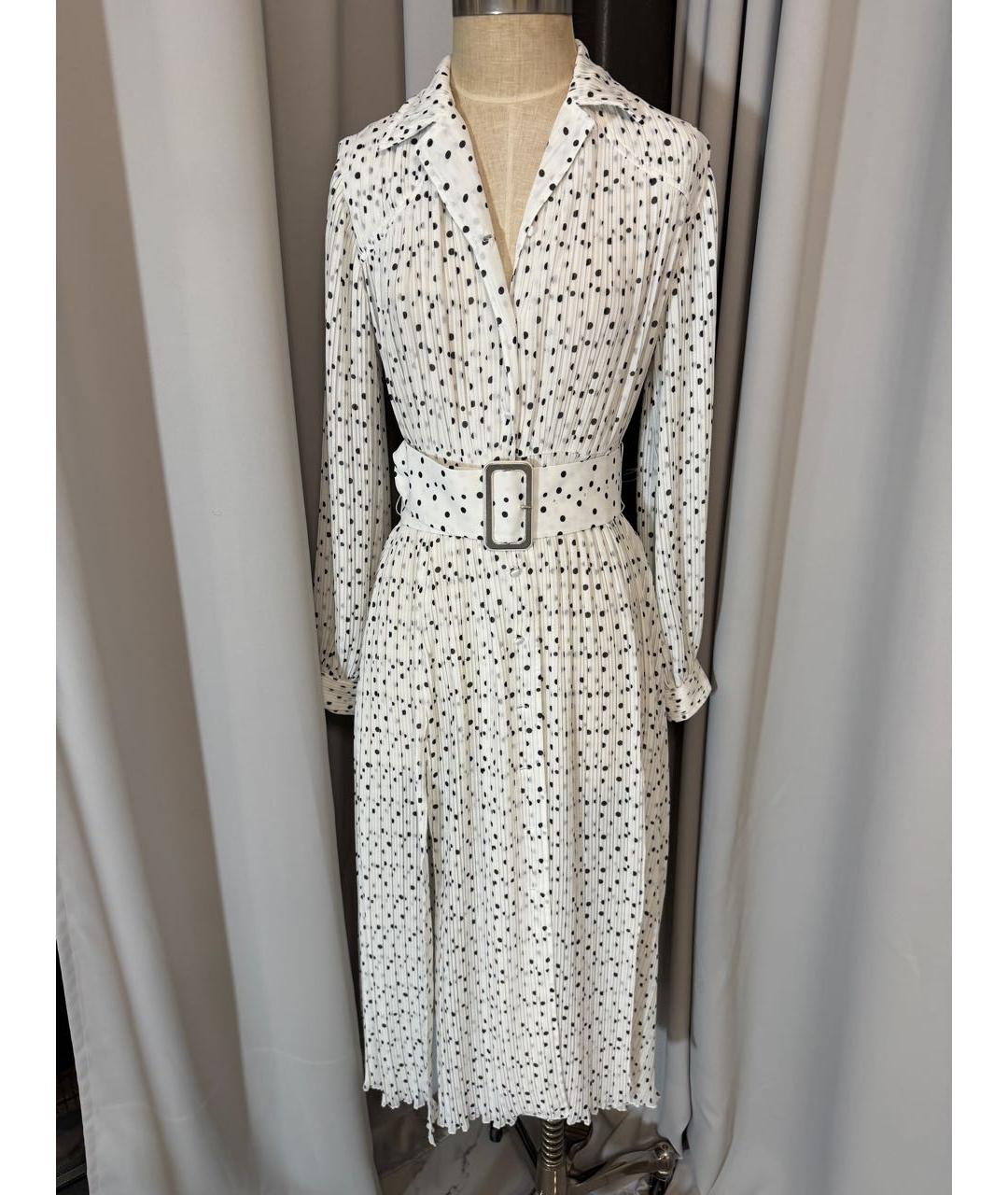 ROTATE Белое повседневное платье, фото 4