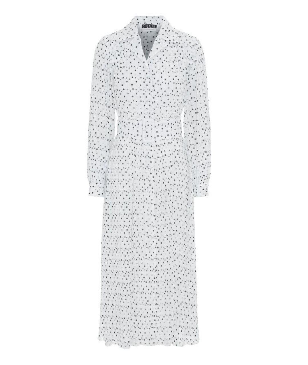 ROTATE Белое повседневное платье, фото 9