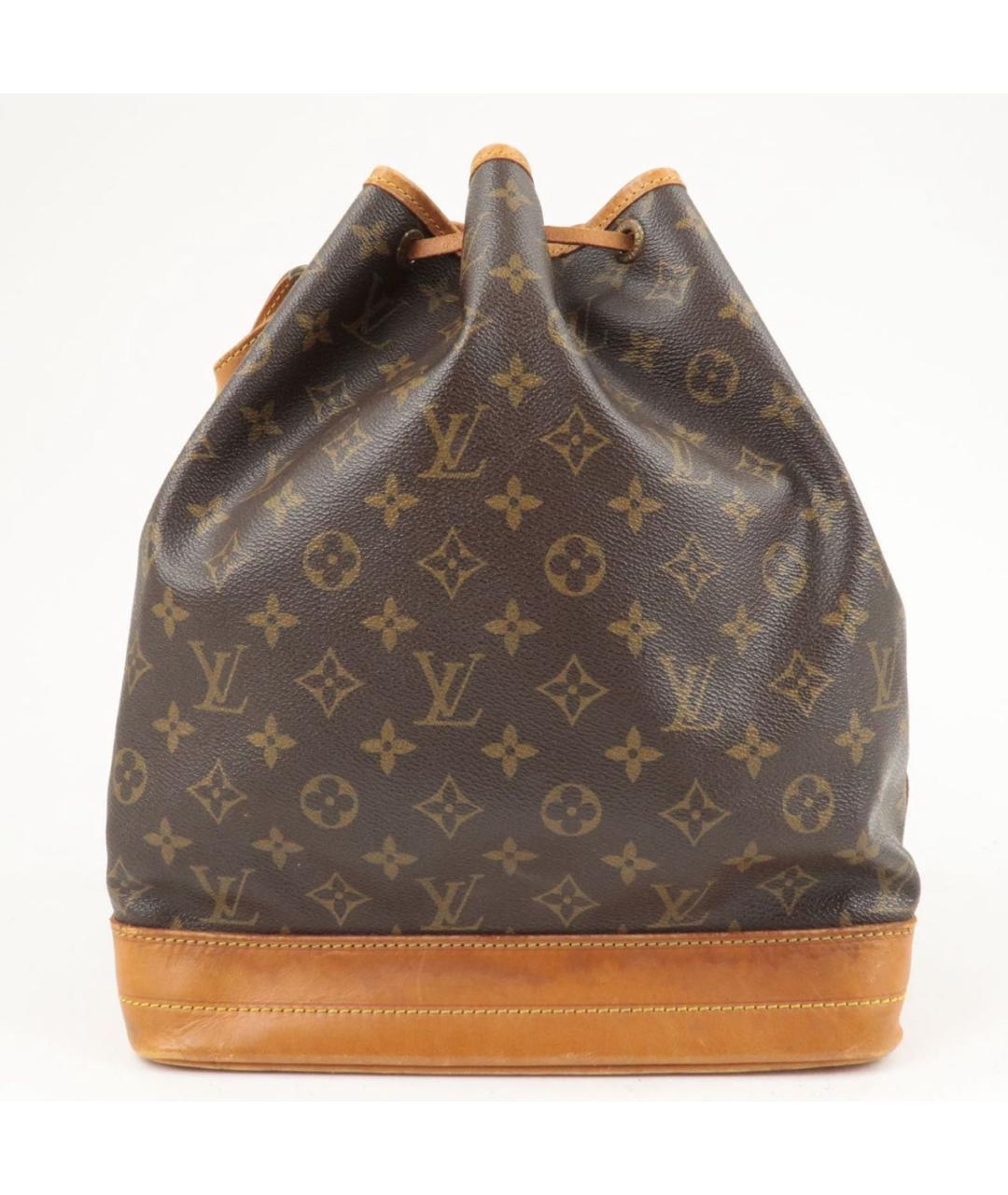 LOUIS VUITTON Коричневая кожаная сумка тоут, фото 2