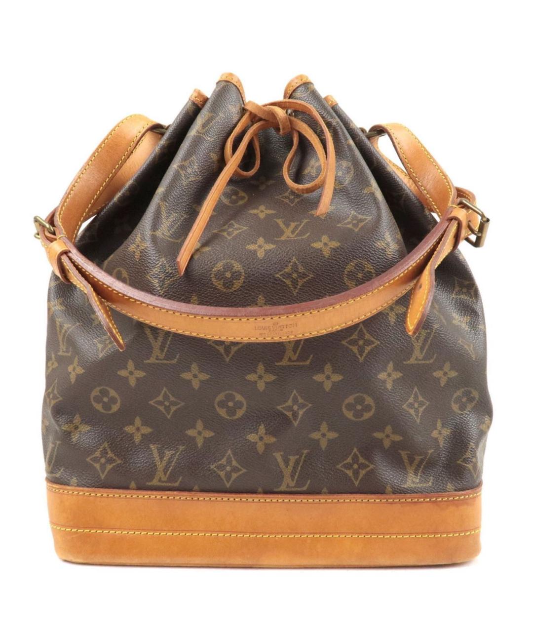 LOUIS VUITTON Коричневая кожаная сумка тоут, фото 9