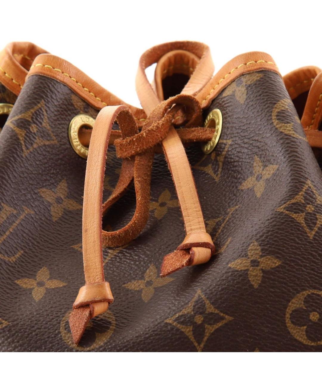 LOUIS VUITTON Коричневая кожаная сумка тоут, фото 8