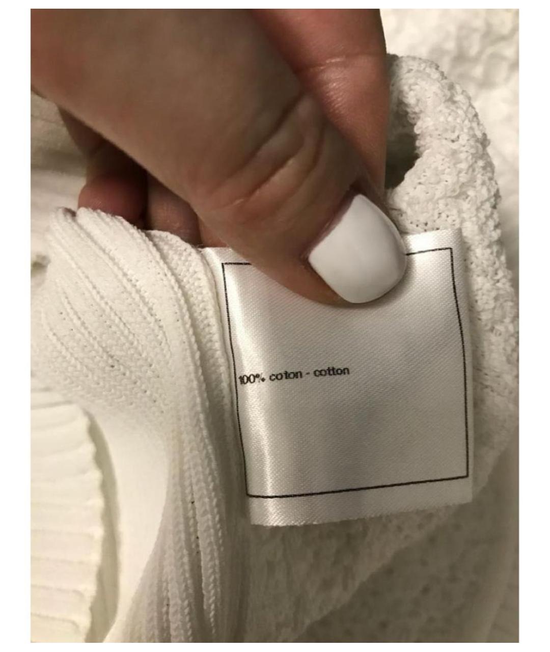 CHANEL Белая хлопковая жилетка, фото 8