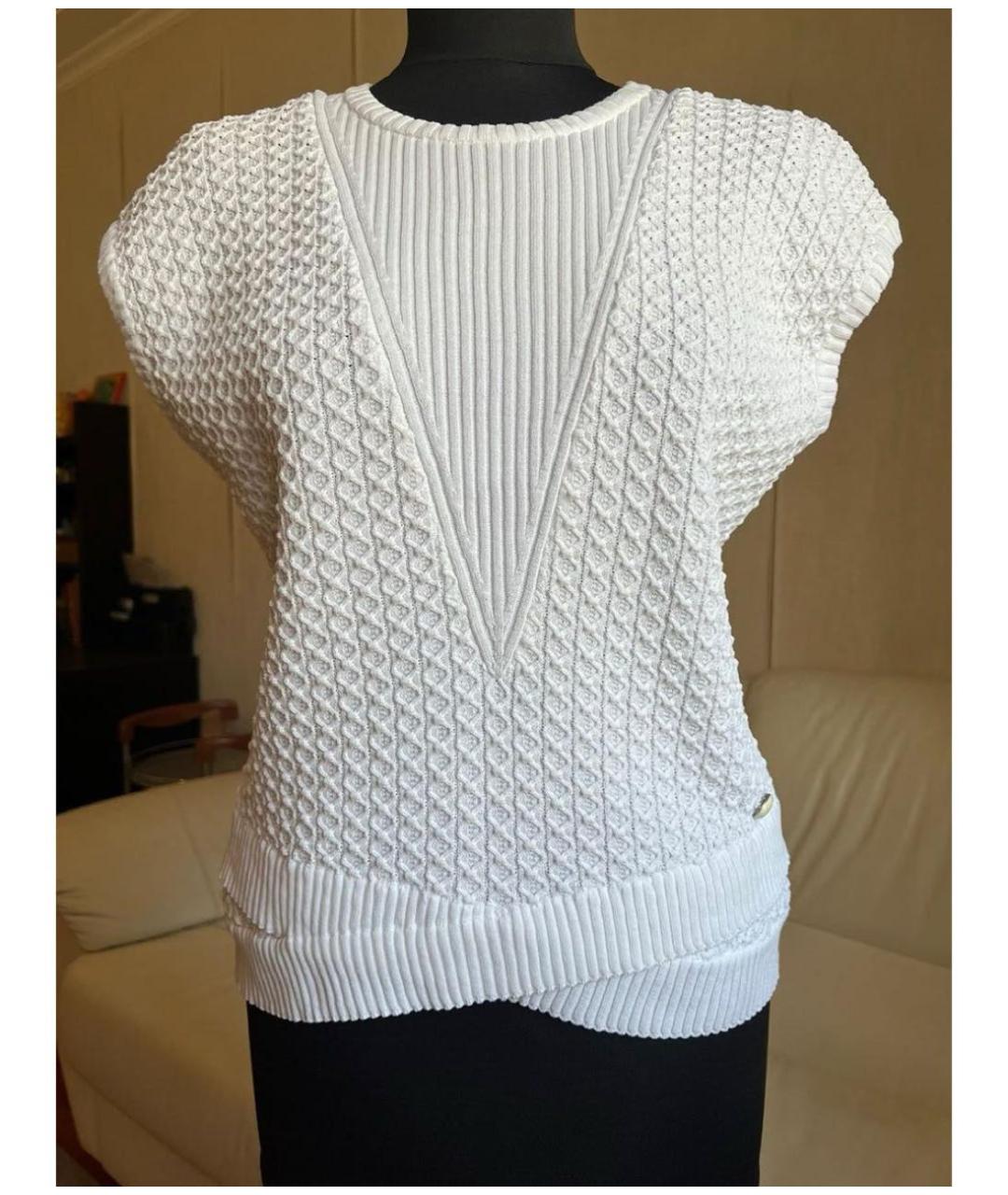 CHANEL Белая хлопковая жилетка, фото 2