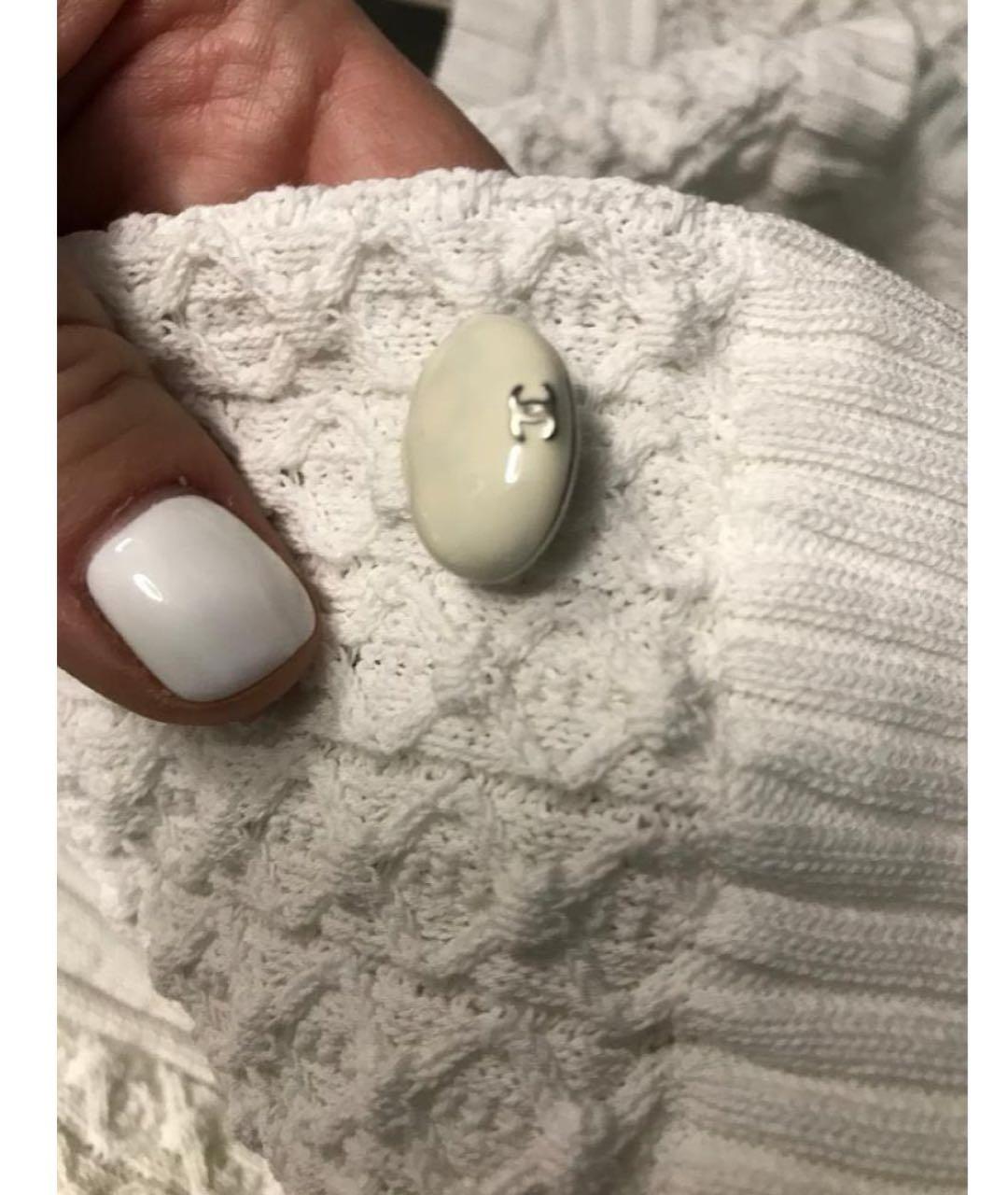 CHANEL Белая хлопковая жилетка, фото 5