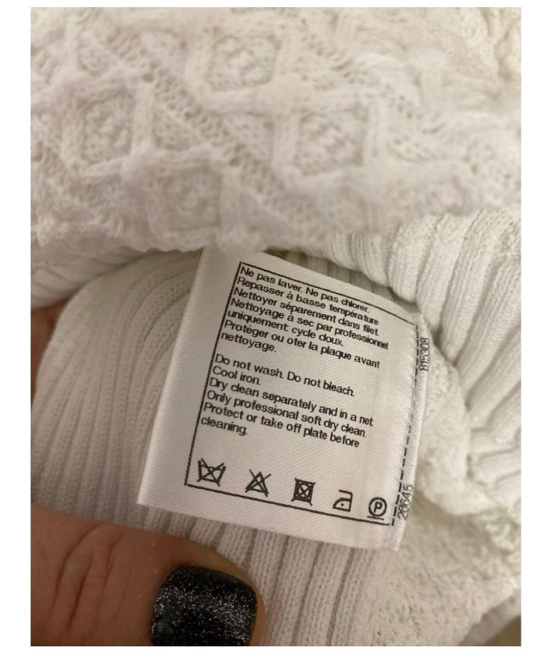 CHANEL Белая хлопковая жилетка, фото 6