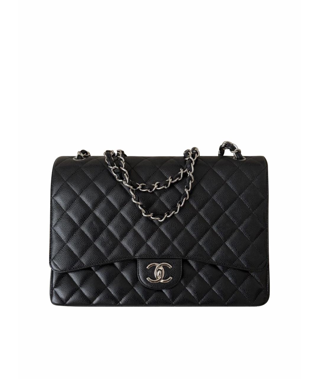 CHANEL Черная кожаная сумка тоут, фото 1