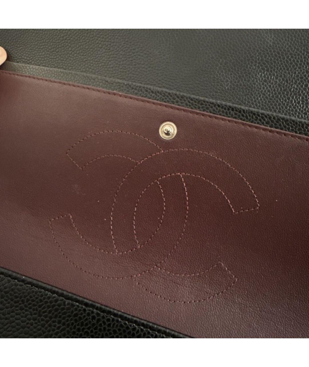 CHANEL Черная кожаная сумка тоут, фото 7