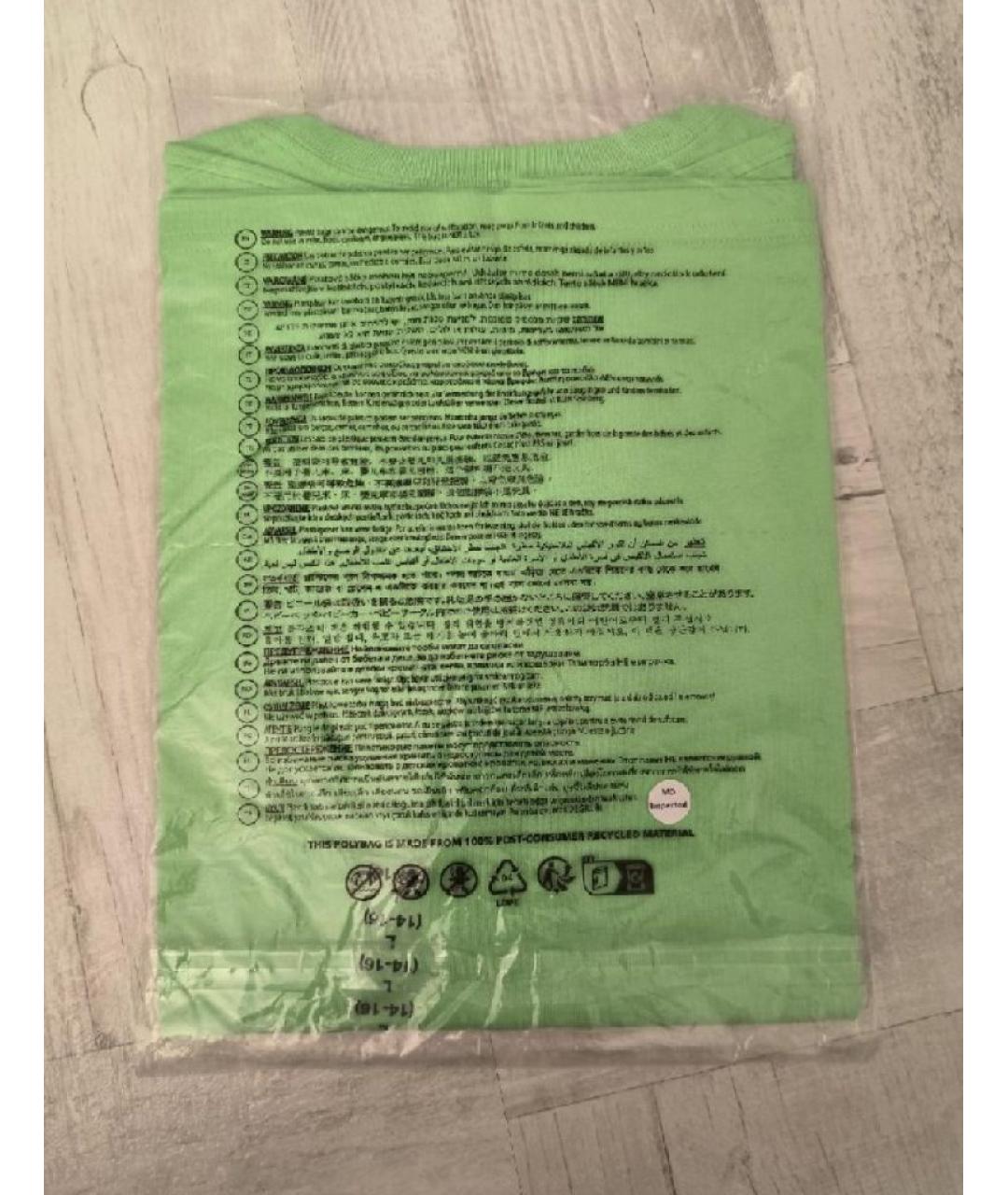 POLO RALPH LAUREN Салатовая хлопковая детская футболка, фото 5