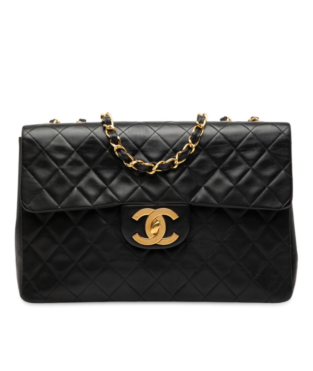 CHANEL Черная кожаная сумка тоут, фото 6