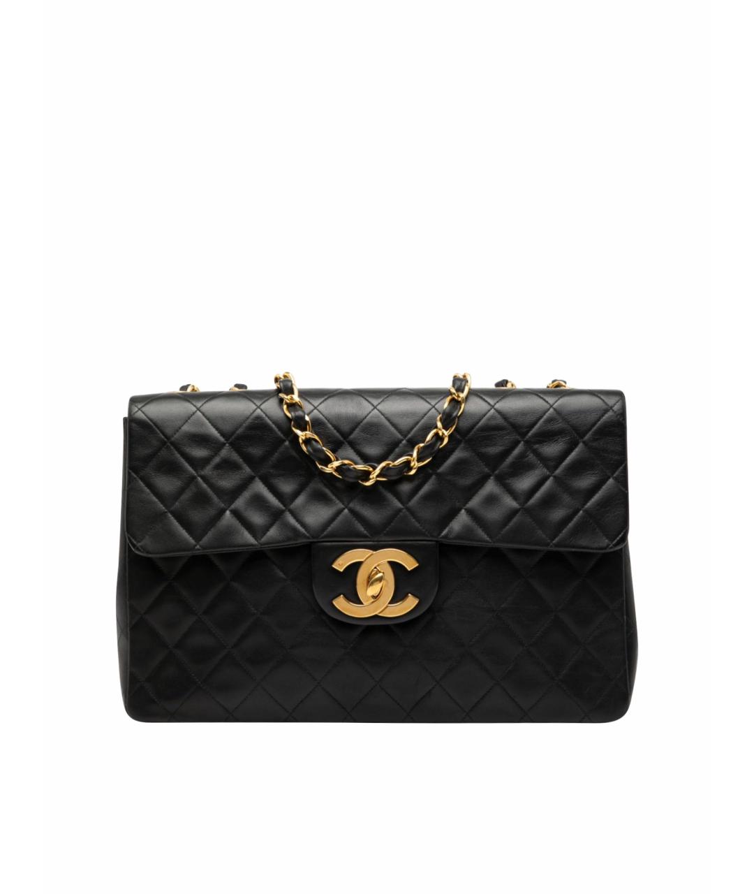 CHANEL Черная кожаная сумка тоут, фото 1