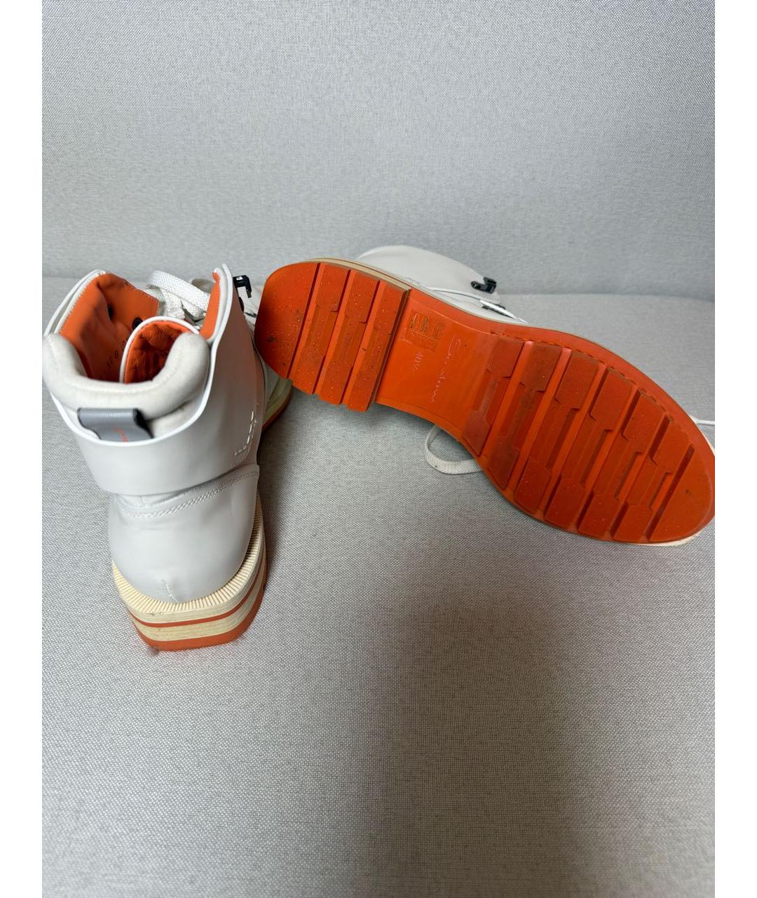 SANTONI Мульти кожаные ботинки, фото 5