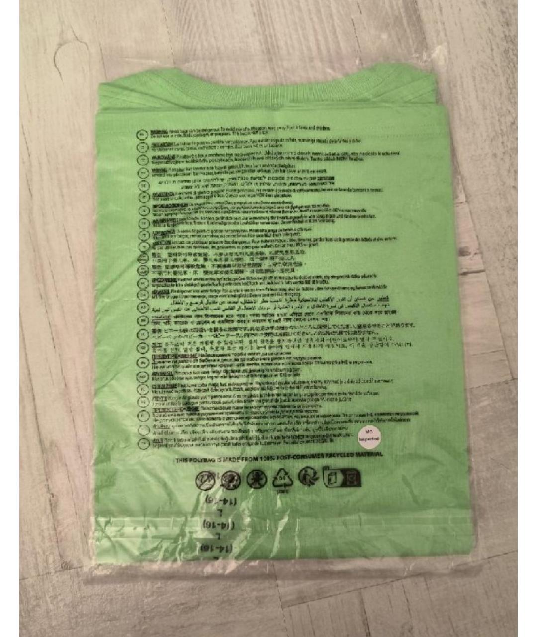 POLO RALPH LAUREN Салатовая хлопковая детская футболка, фото 4