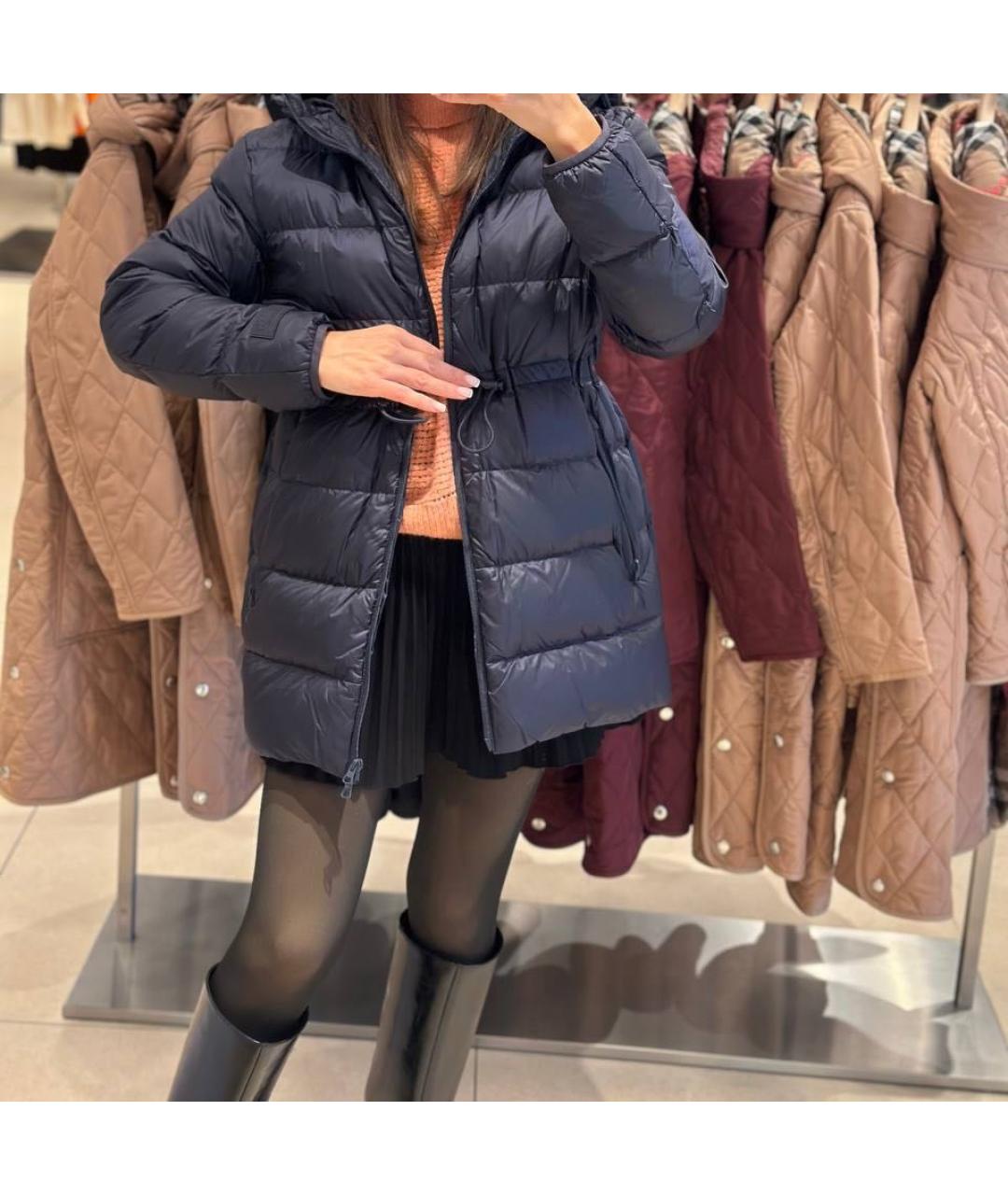 BURBERRY Темно-синий пуховик, фото 7