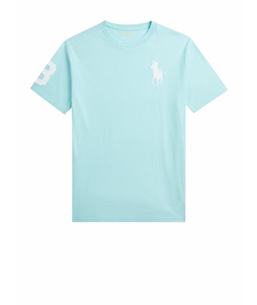 POLO RALPH LAUREN Голубая хлопковая детская футболка, фото 1