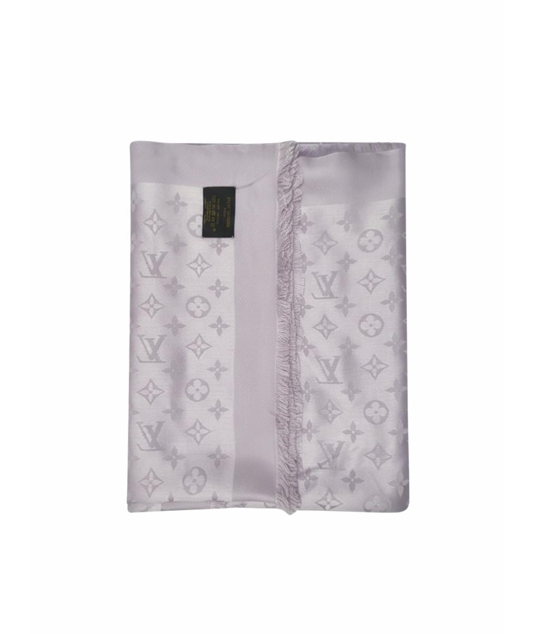 LOUIS VUITTON Фиолетовый шерстяной платок, фото 1