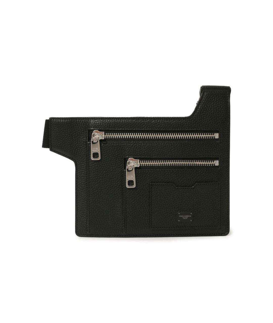 DOLCE&GABBANA Черная кожаная сумка на плечо, фото 9