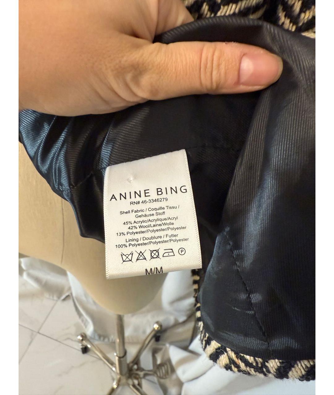 ANINE BING Черное пальто, фото 6
