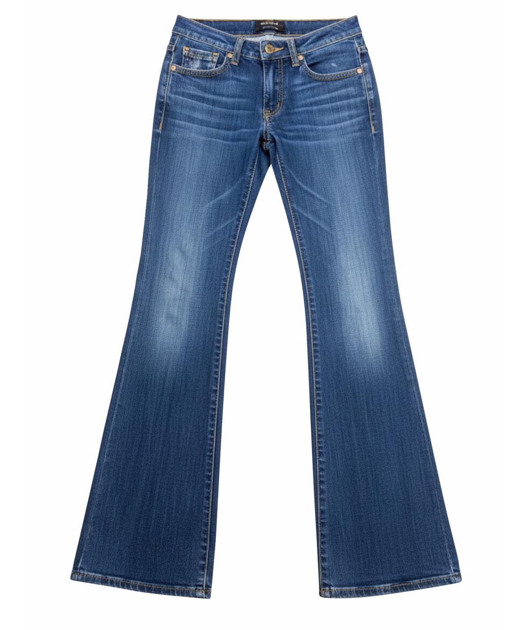 ROBERTO CAVALLI Синие хлопковые джинсы клеш, фото 1