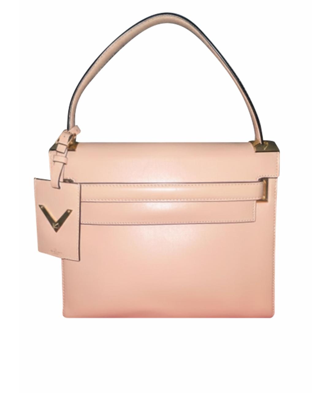VALENTINO Бежевая кожаная сумка тоут, фото 1