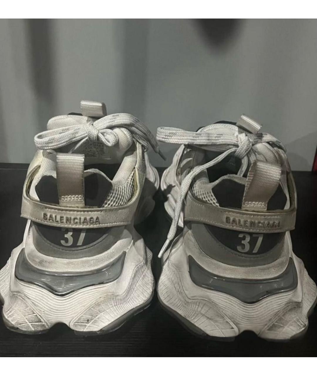 BALENCIAGA Белые кроссовки, фото 3