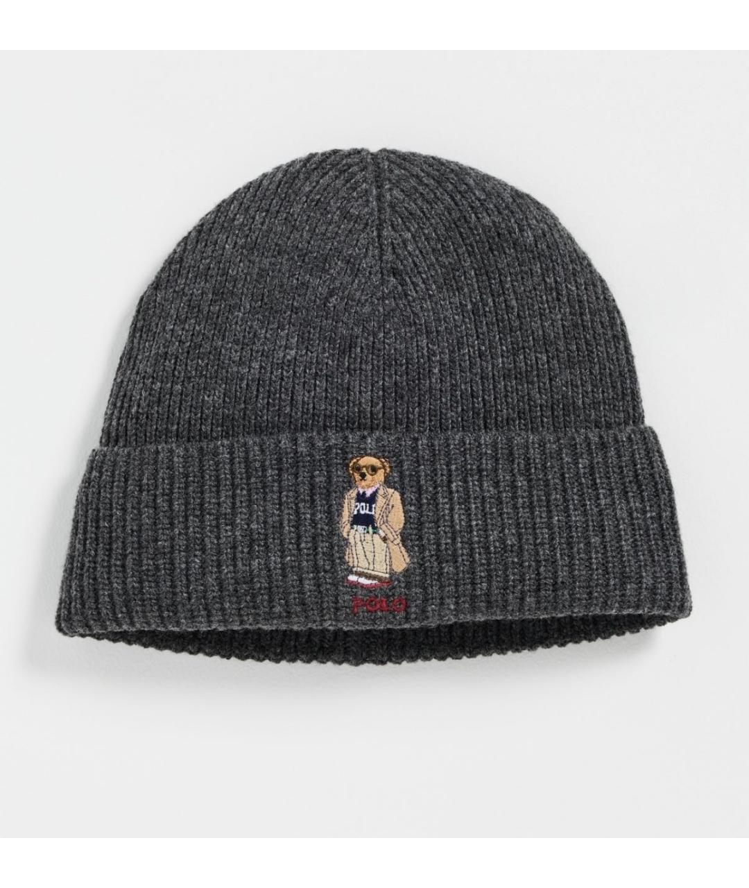POLO RALPH LAUREN Серая шапка, фото 3