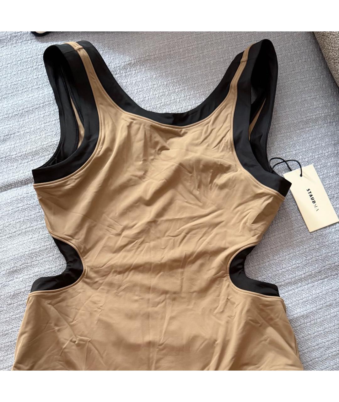 STAUD Бежевый полиэстеровый купальник, фото 6