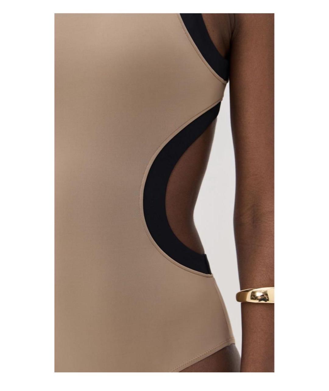 STAUD Бежевый полиэстеровый купальник, фото 3