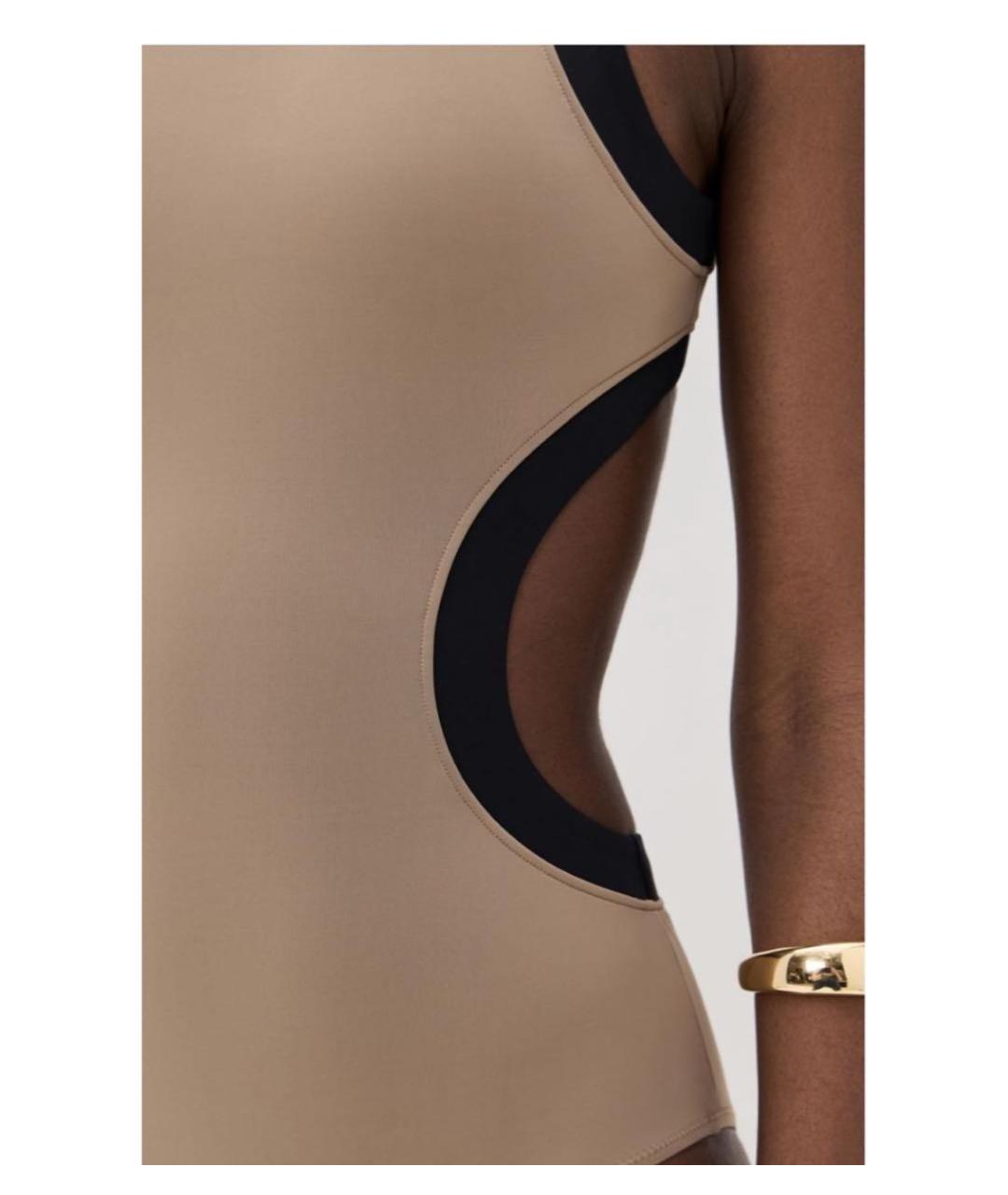 STAUD Бежевый полиэстеровый купальник, фото 7