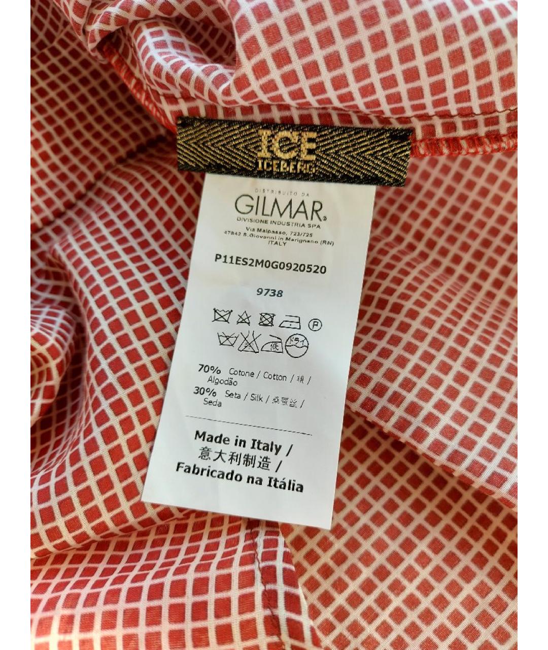 ICEBERG Коралловая хлопковая блузы, фото 5