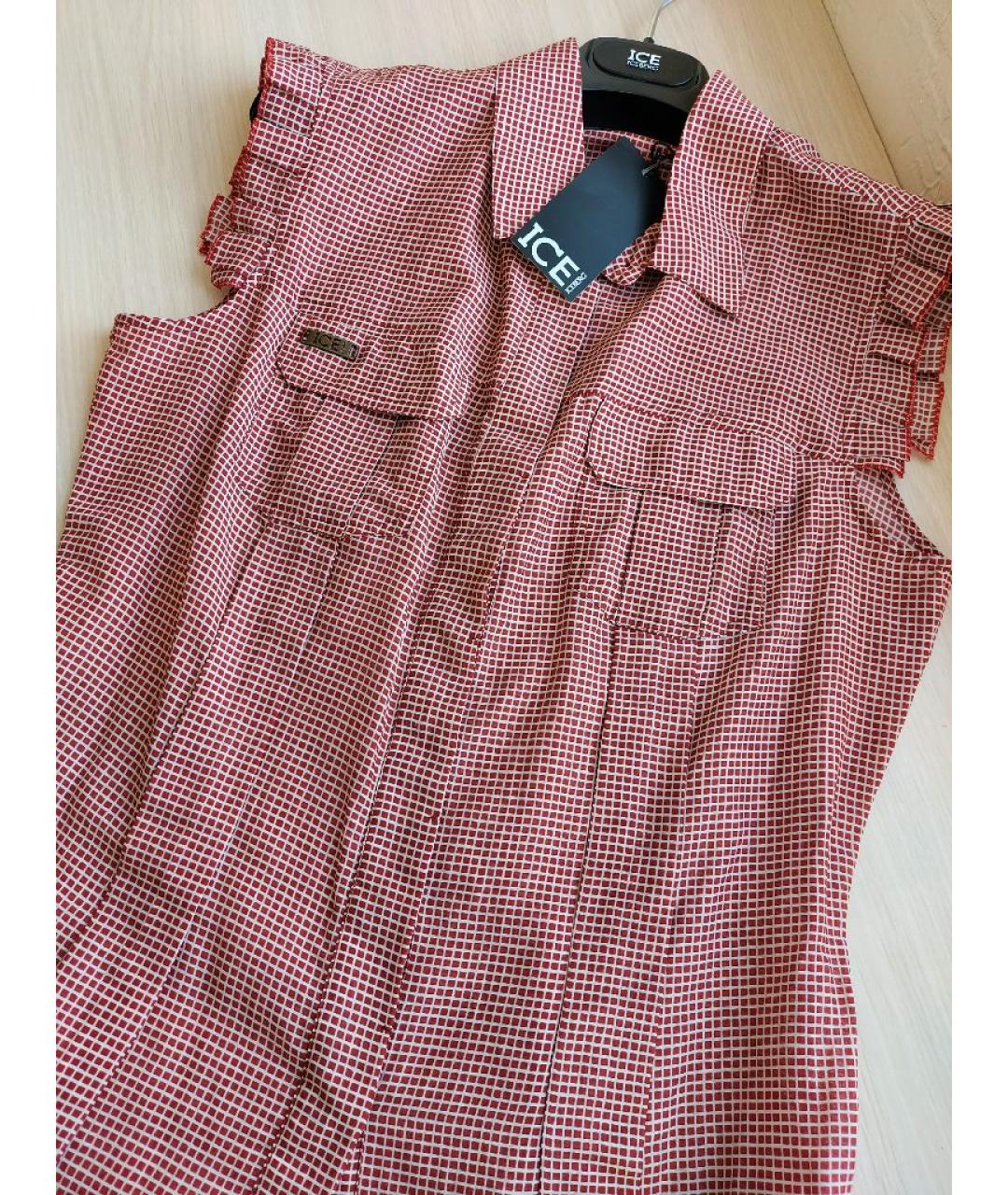 ICEBERG Коралловая хлопковая блузы, фото 3