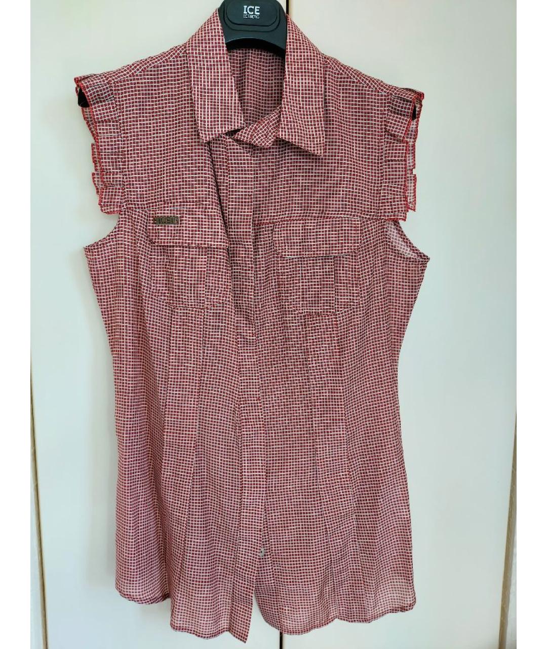 ICEBERG Коралловая хлопковая блузы, фото 6