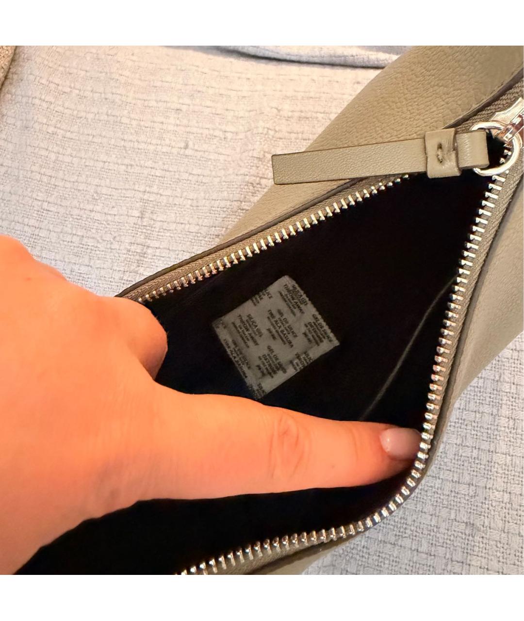 DKNY Хаки сумка с короткими ручками, фото 2