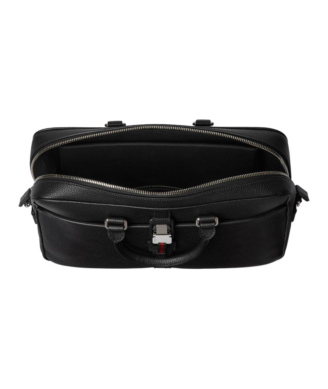 GUCCI Черный портфель, фото 5
