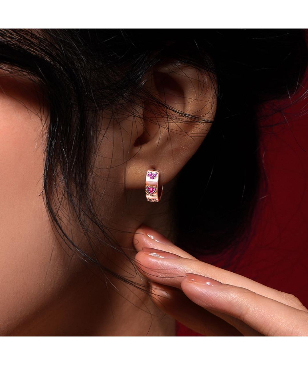 APM Monaco Розовые серьги, фото 2