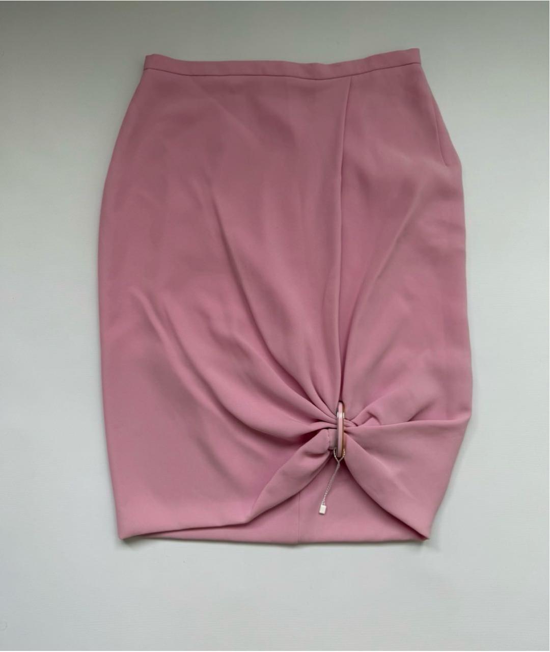 'S MAX MARA Розовая юбка миди, фото 6