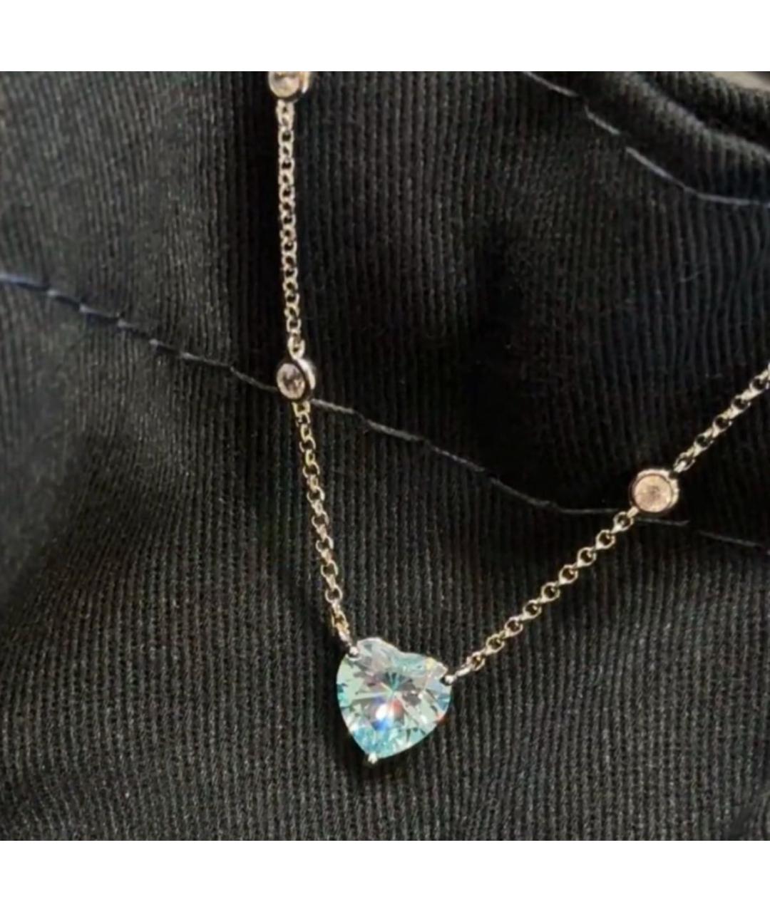 APM Monaco Голубое серебряное колье, фото 8