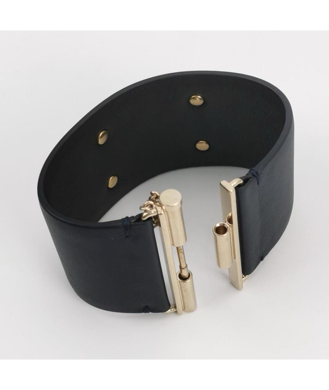 CHANEL Черный кожаный браслет, фото 3