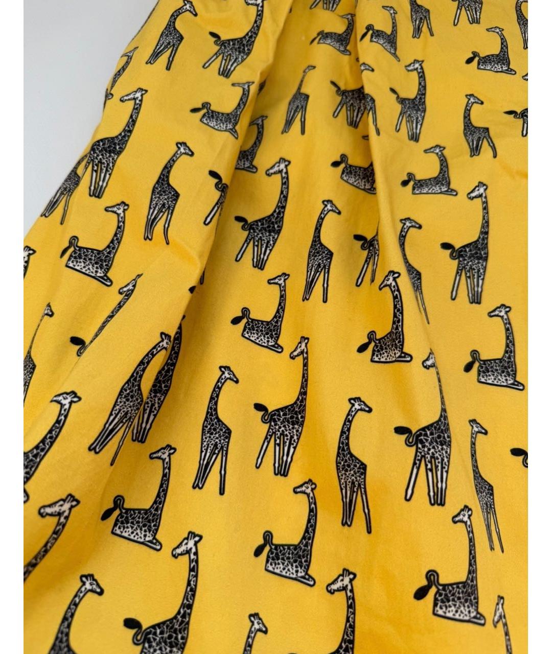 'S MAX MARA Мульти хлопко-эластановая юбка миди, фото 3