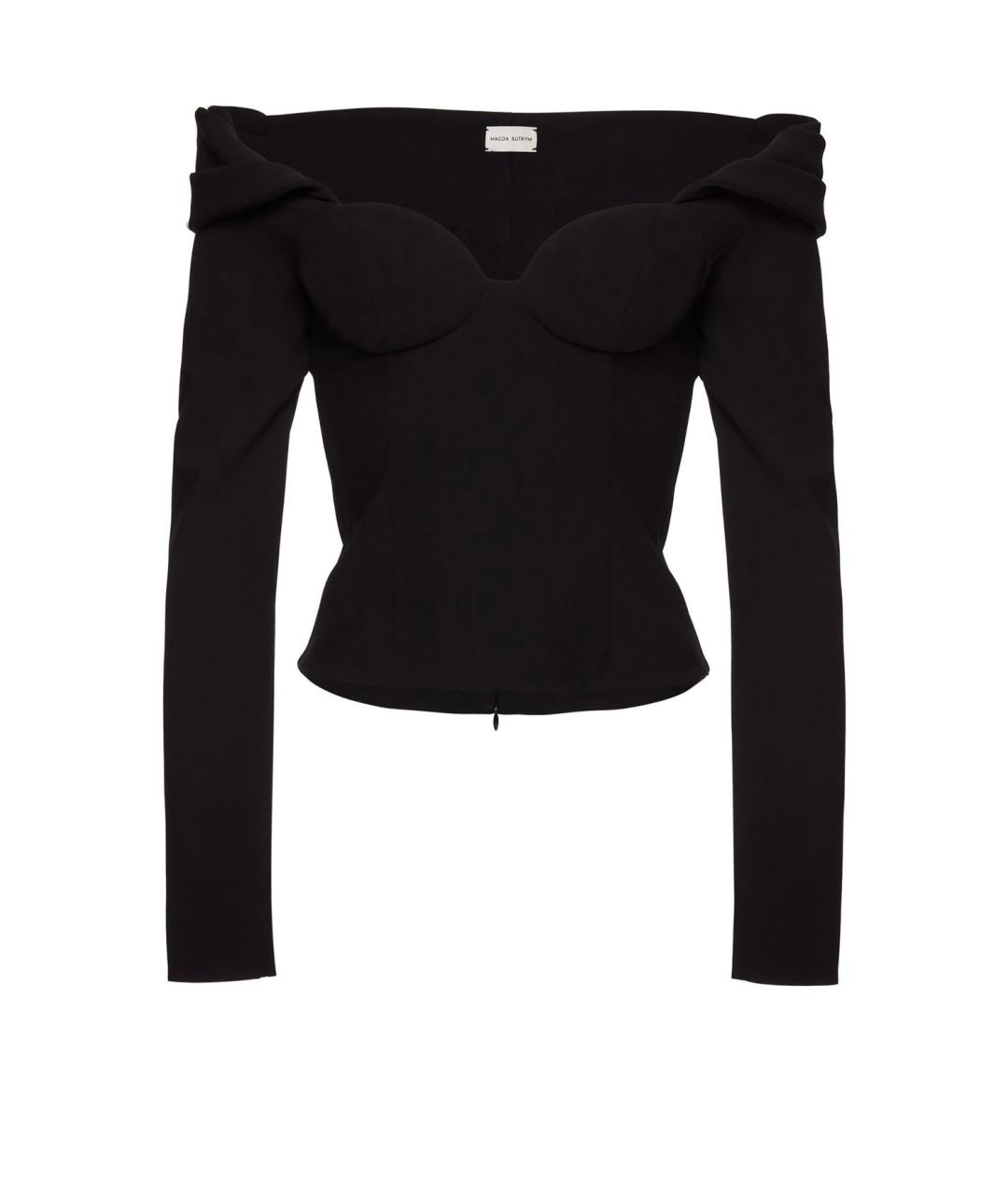 MAGDA BUTRYM Черная шерстяная блузы, фото 10