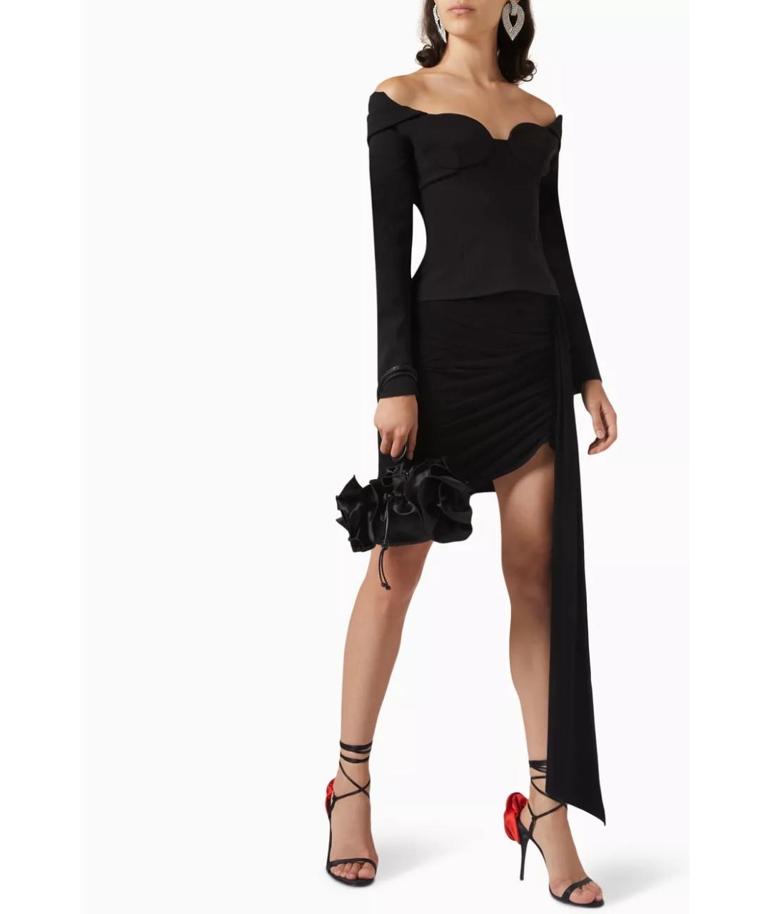 MAGDA BUTRYM Черная шерстяная блузы, фото 7