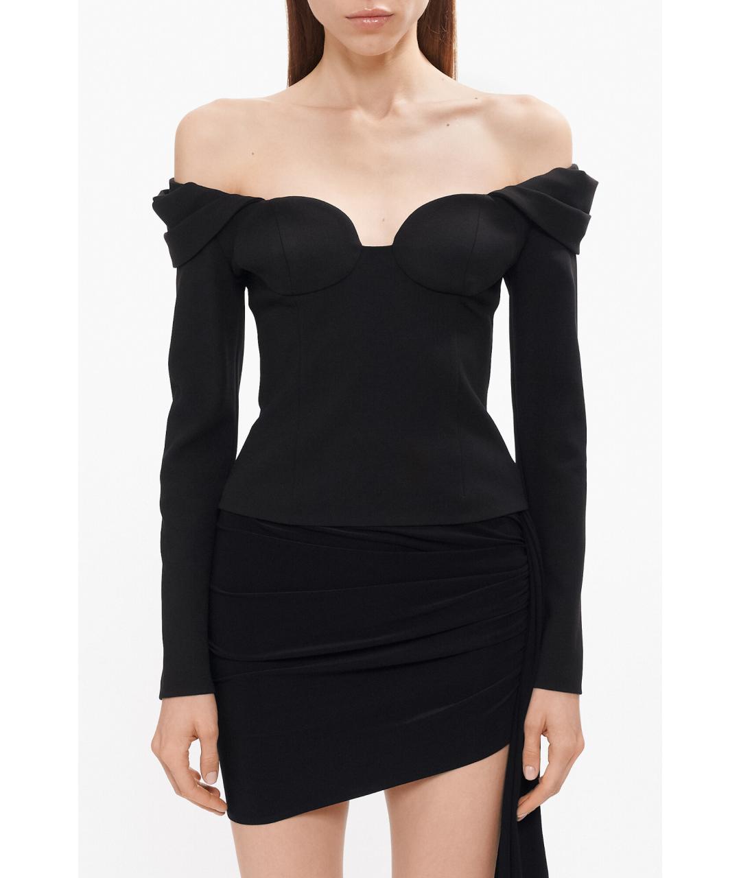 MAGDA BUTRYM Черная шерстяная блузы, фото 9